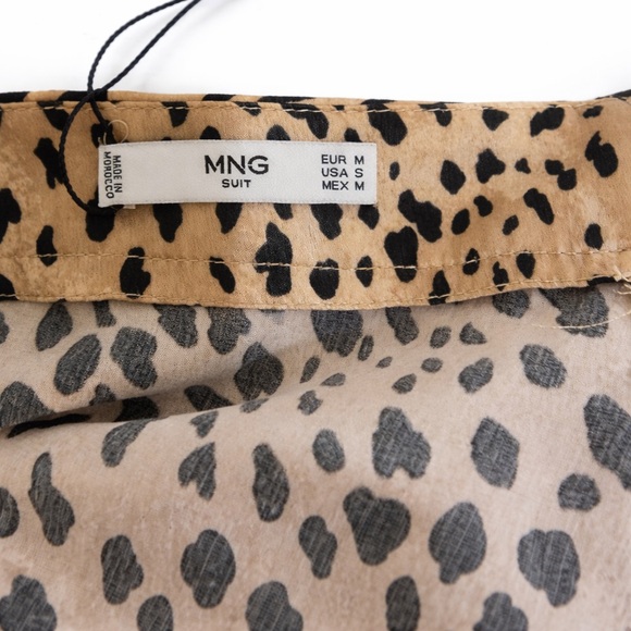 MANGO Slip Skirt Leopard - Picture 4 of 8